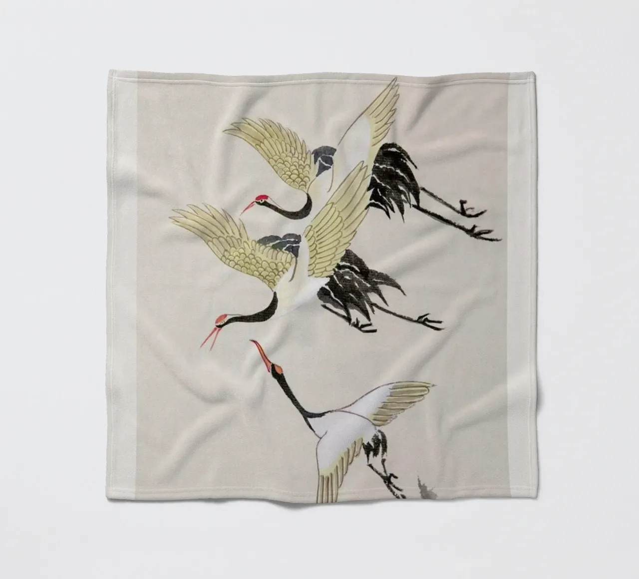 Swooping Cranes coperta in pile da Flora & Fauna