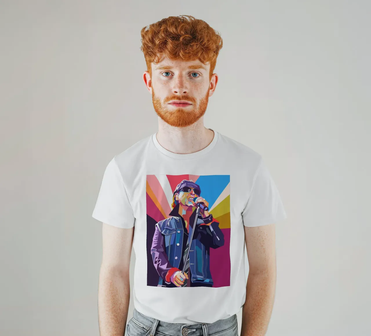 L'iconico Klaus dei miei Scorpions t-shirt da Hantamrata