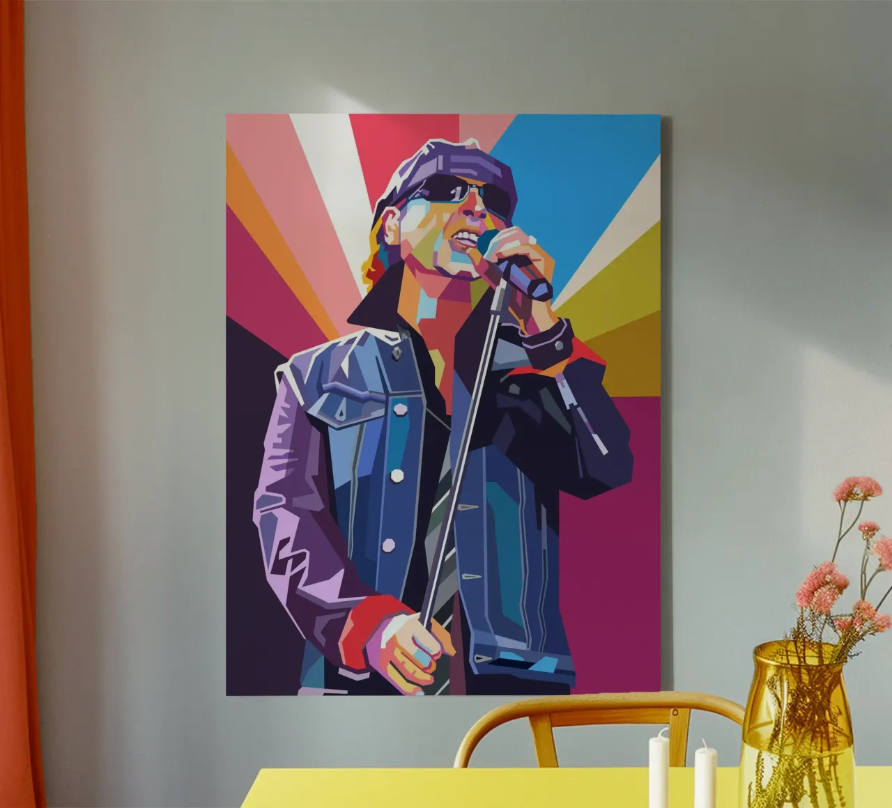 L'iconico Klaus dei miei Scorpions tela con Cornice a cassetta da Hantamrata