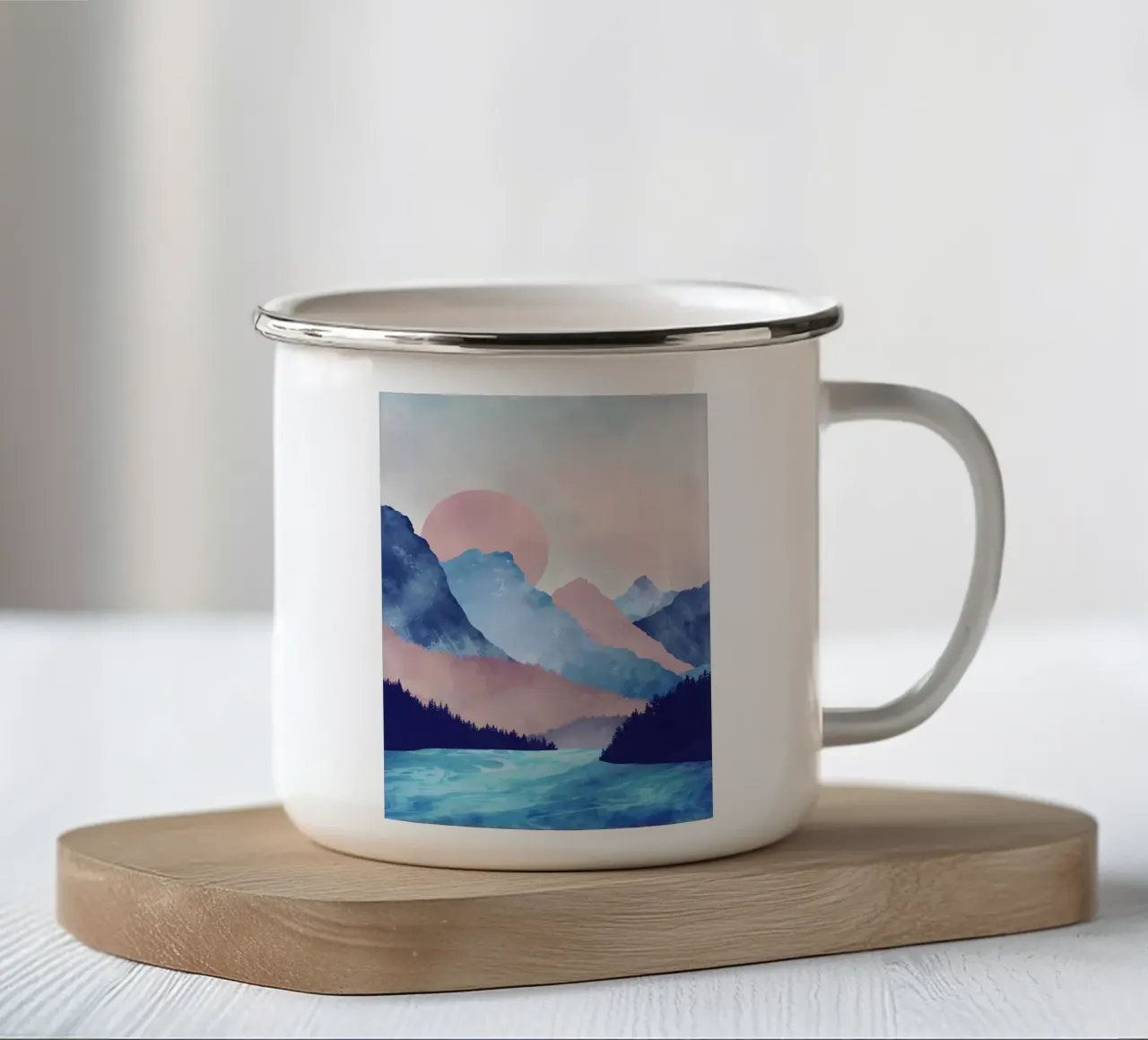 Autunno bruciante tazza in smalto da Albert S Jacob