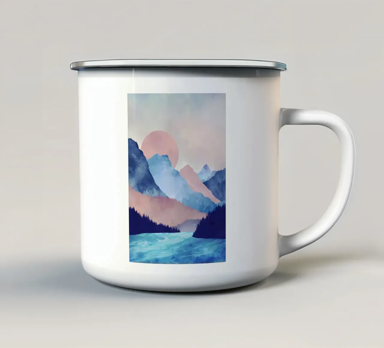 Autunno bruciante tazza in smalto da Albert S Jacob
