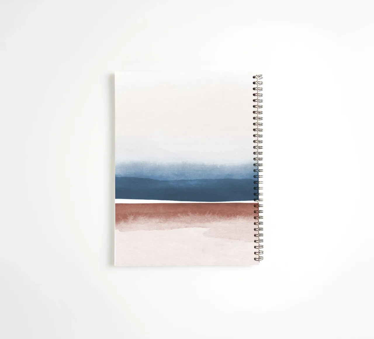 Abstract watercolor landscape 3 spiral notebook by NouveauPrints