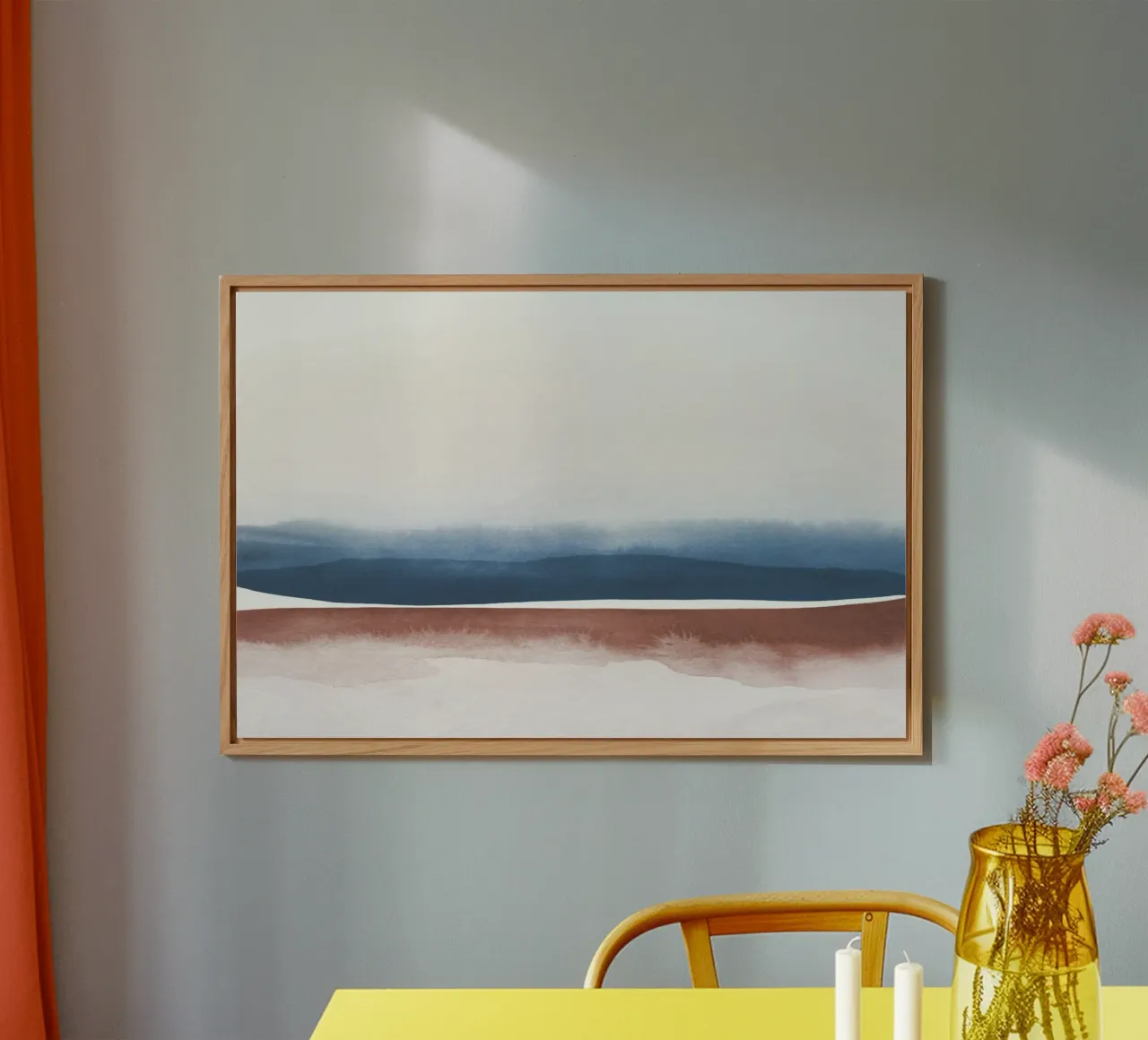 Abstract watercolor landscape 3 alu-dibond by NouveauPrints