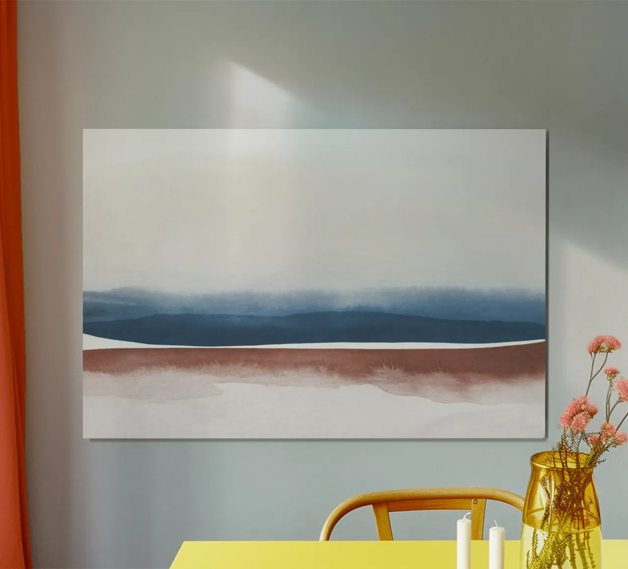 Paesaggio astratto ad acquerello 3 carta hahnemühle da NouveauPrints