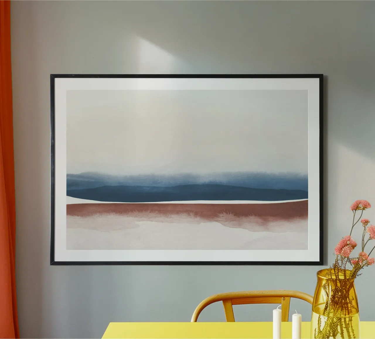 Paesaggio astratto ad acquerello 3 carta hahnemühle da NouveauPrints