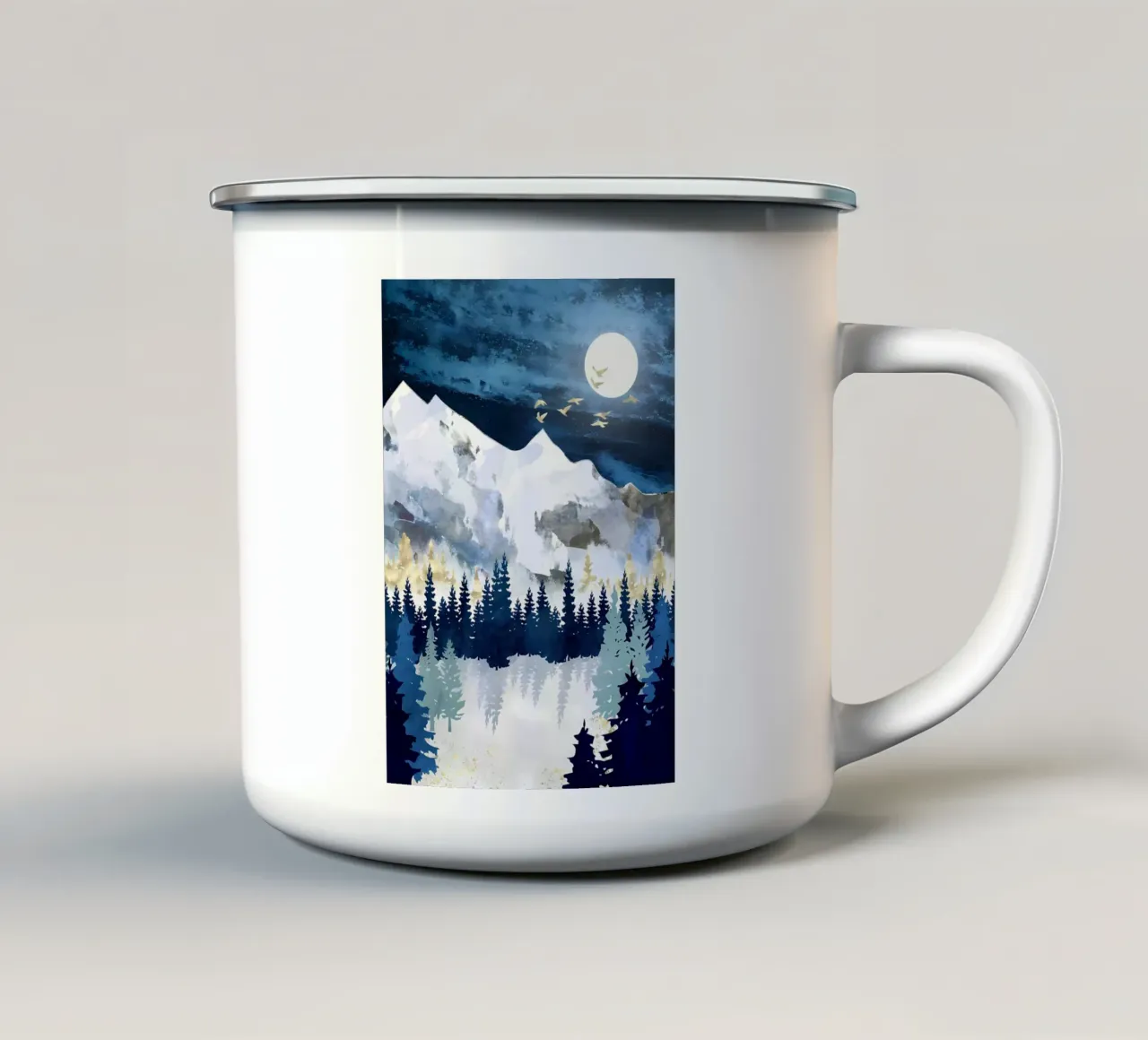 Montagne Azzurre tazza in smalto da Albert S Jacob