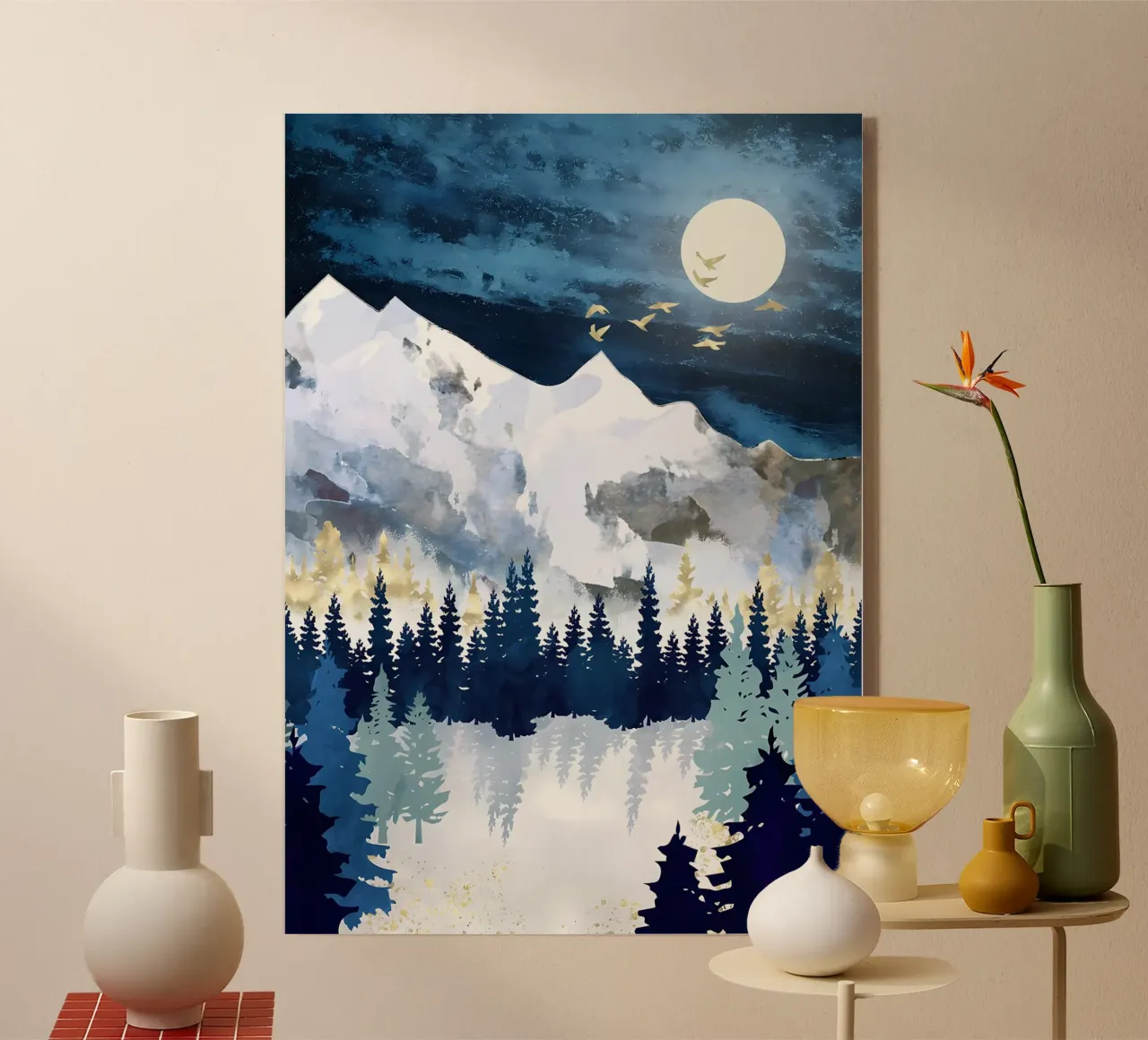 Montañas Azul Claro metacrilato de Albert S Jacob
