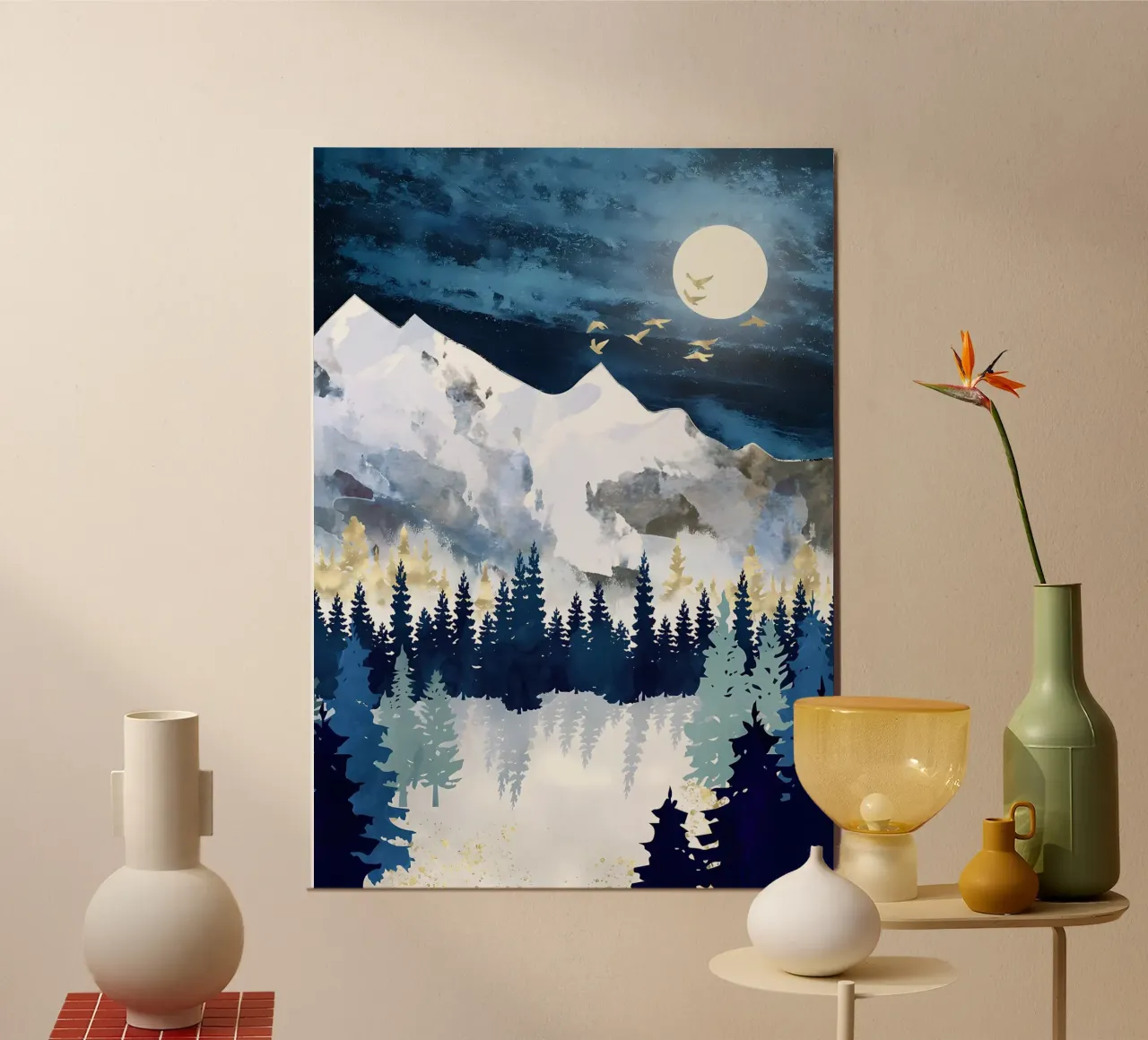 Hellblaue Berge Poster von Albert S Jacob