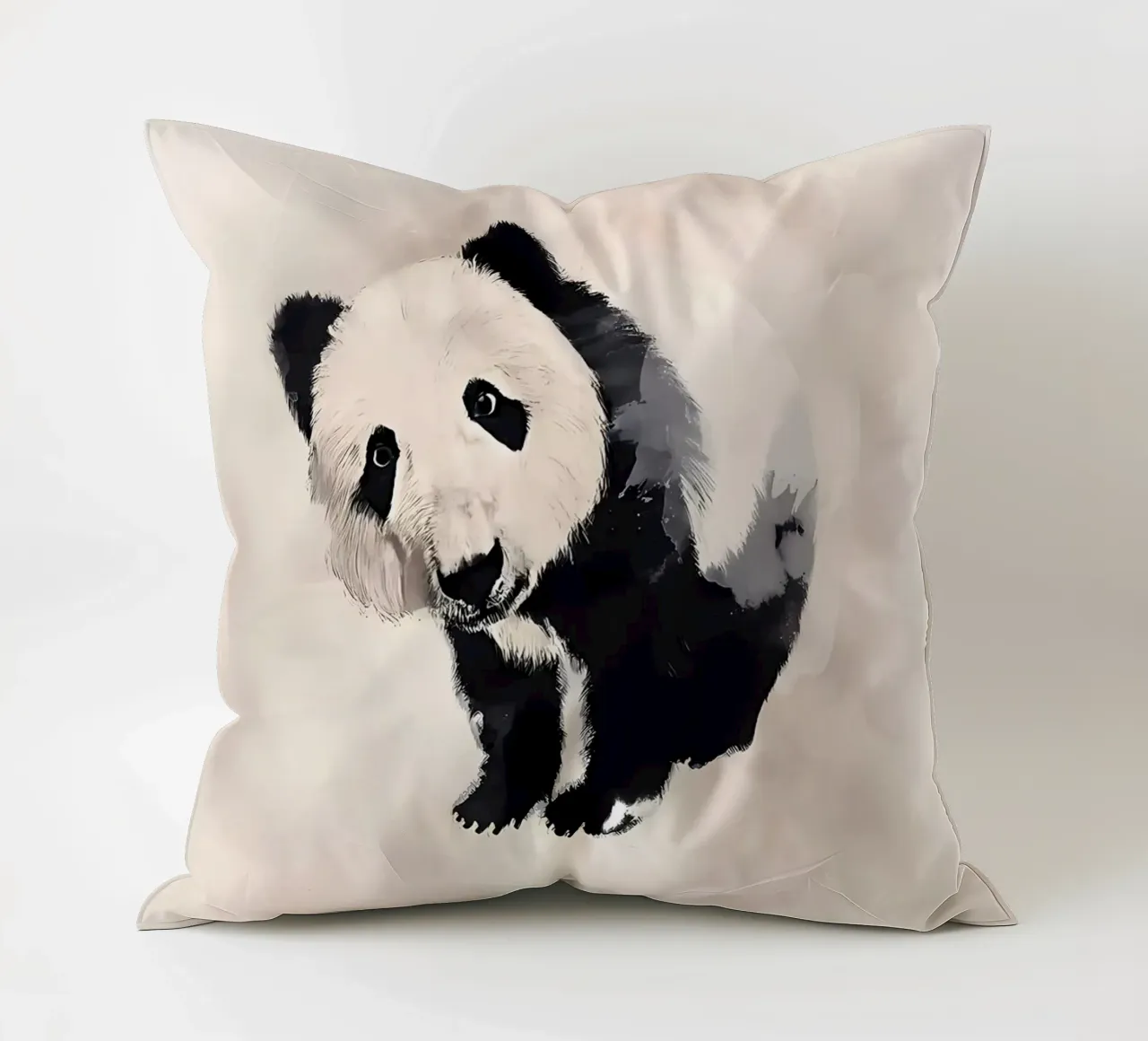 Panda Classic Seppia cuscino da James M Coyle