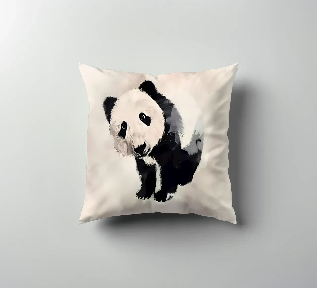 Panda Classic Seppia cuscino da James M Coyle