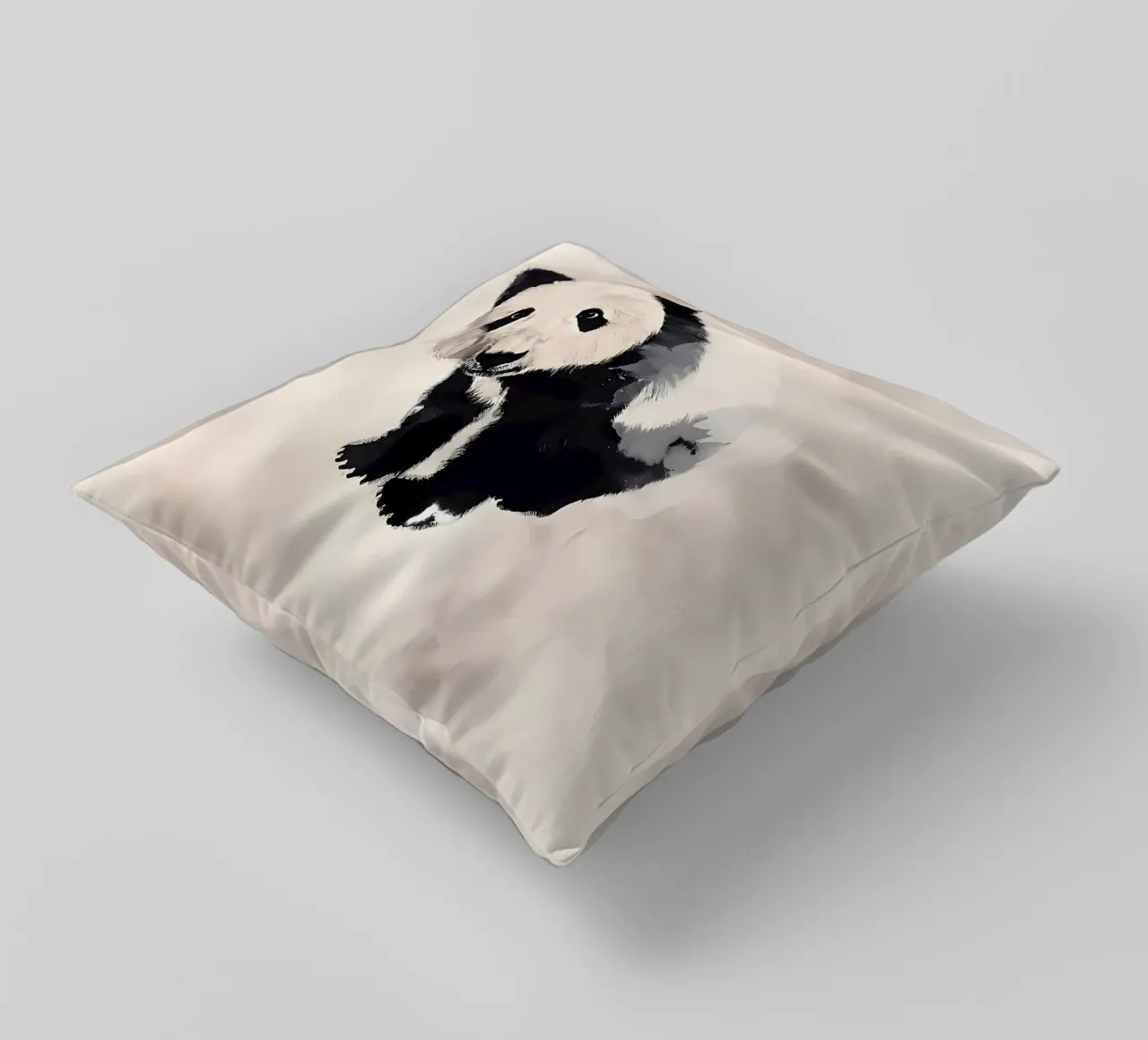Panda Classic Seppia cuscino da James M Coyle