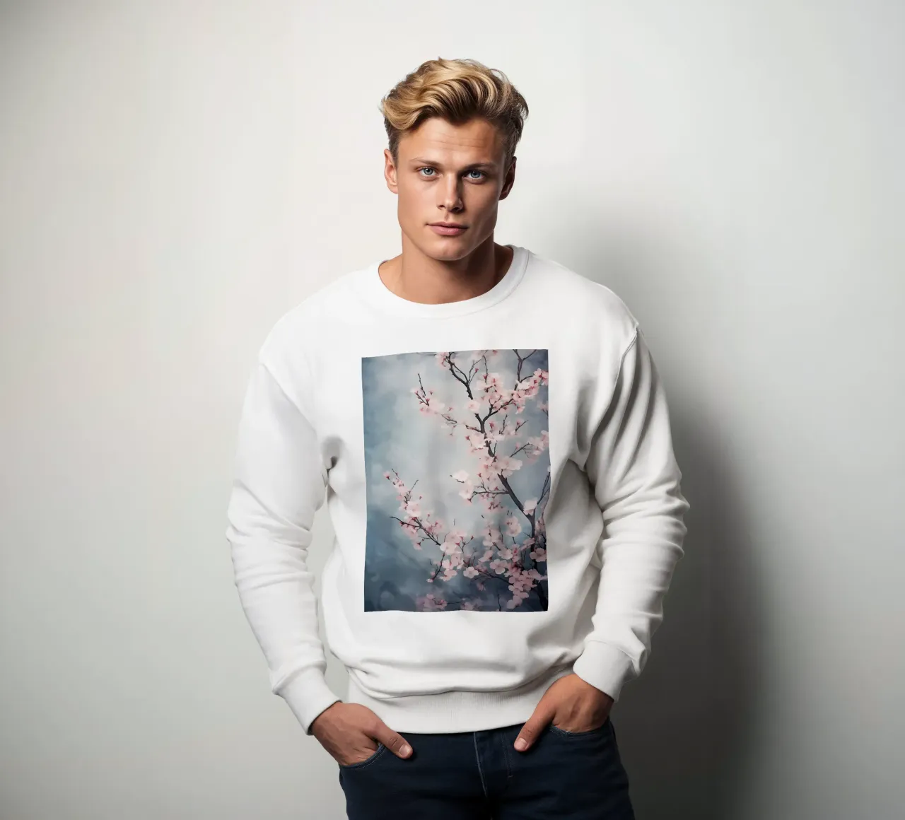 Sakura in volo felpa da Rebecca Clark Wyrick