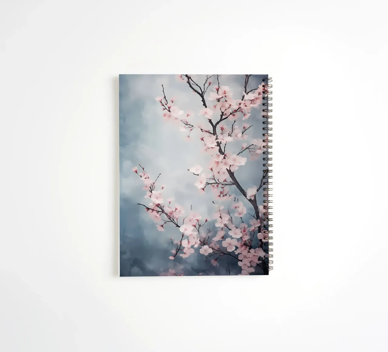 Sakura in the air spiral notebook by Rebecca Clark Wyrick