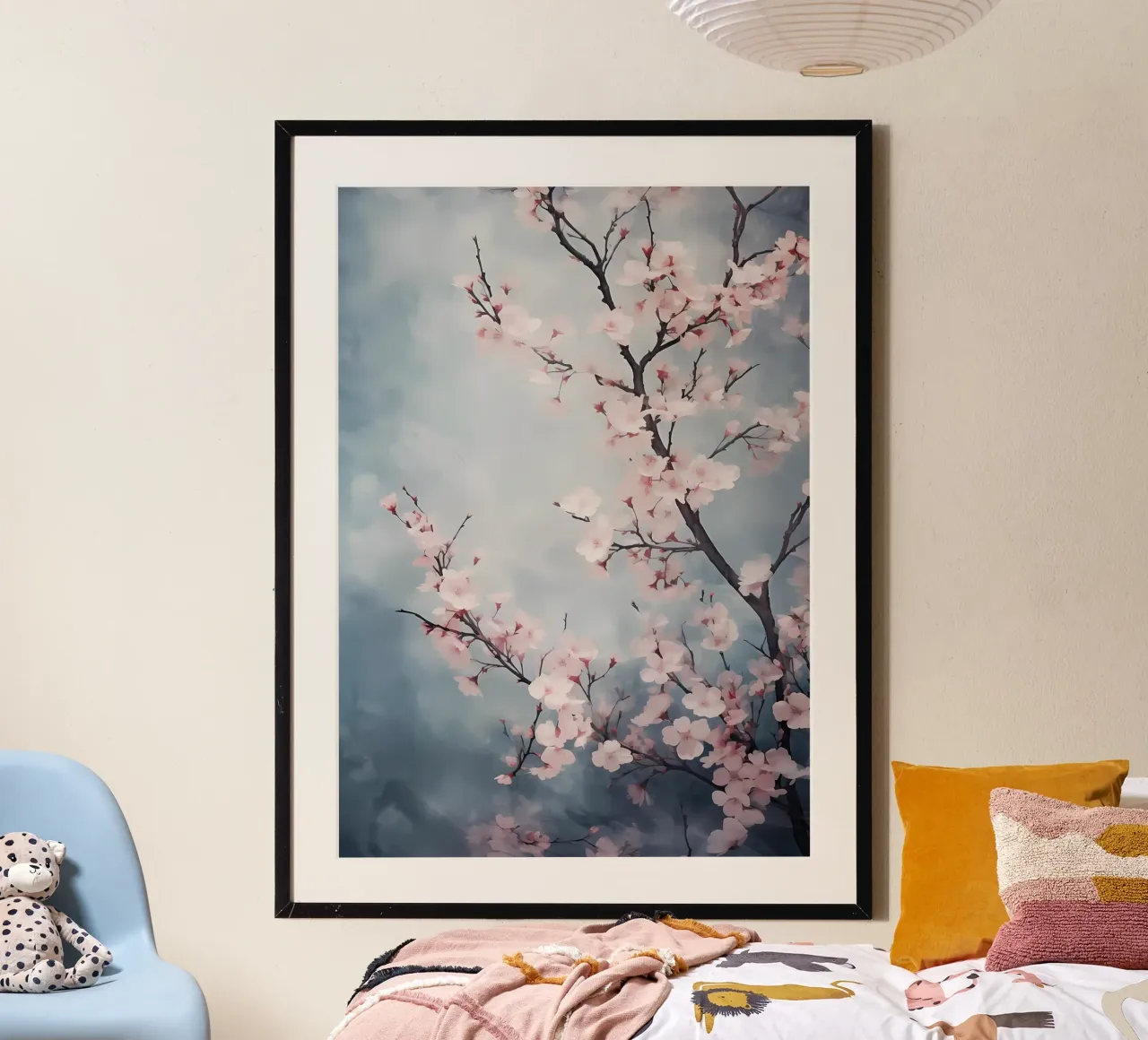 Sakura in volo carta hahnemühle da Rebecca Clark Wyrick