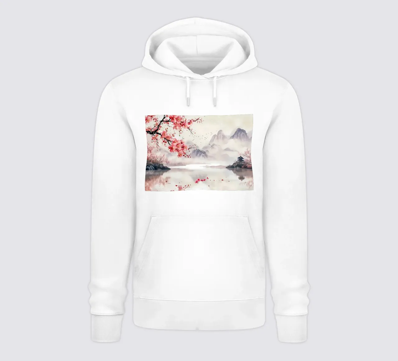 ciliegio in fiore in Giappone felpa con cappuccio da Rebecca Clark Wyrick