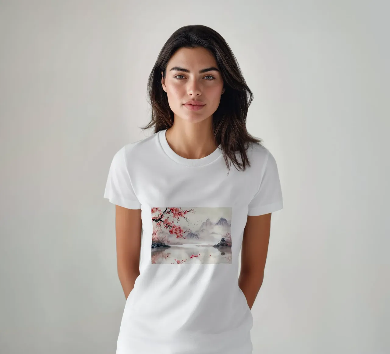 ciliegio in fiore in Giappone t-shirt da Rebecca Clark Wyrick