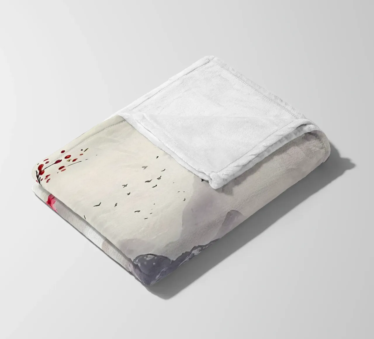 ciliegio in fiore in Giappone coperta in pile da Rebecca Clark Wyrick