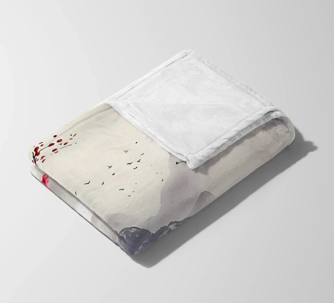 ciliegio in fiore in Giappone coperta in pile da Rebecca Clark Wyrick