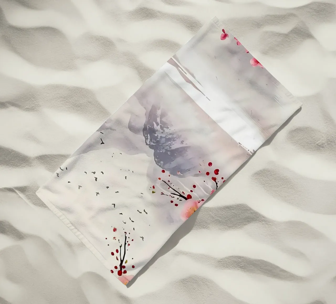 ciliegio in fiore in Giappone telo mare da Rebecca Clark Wyrick