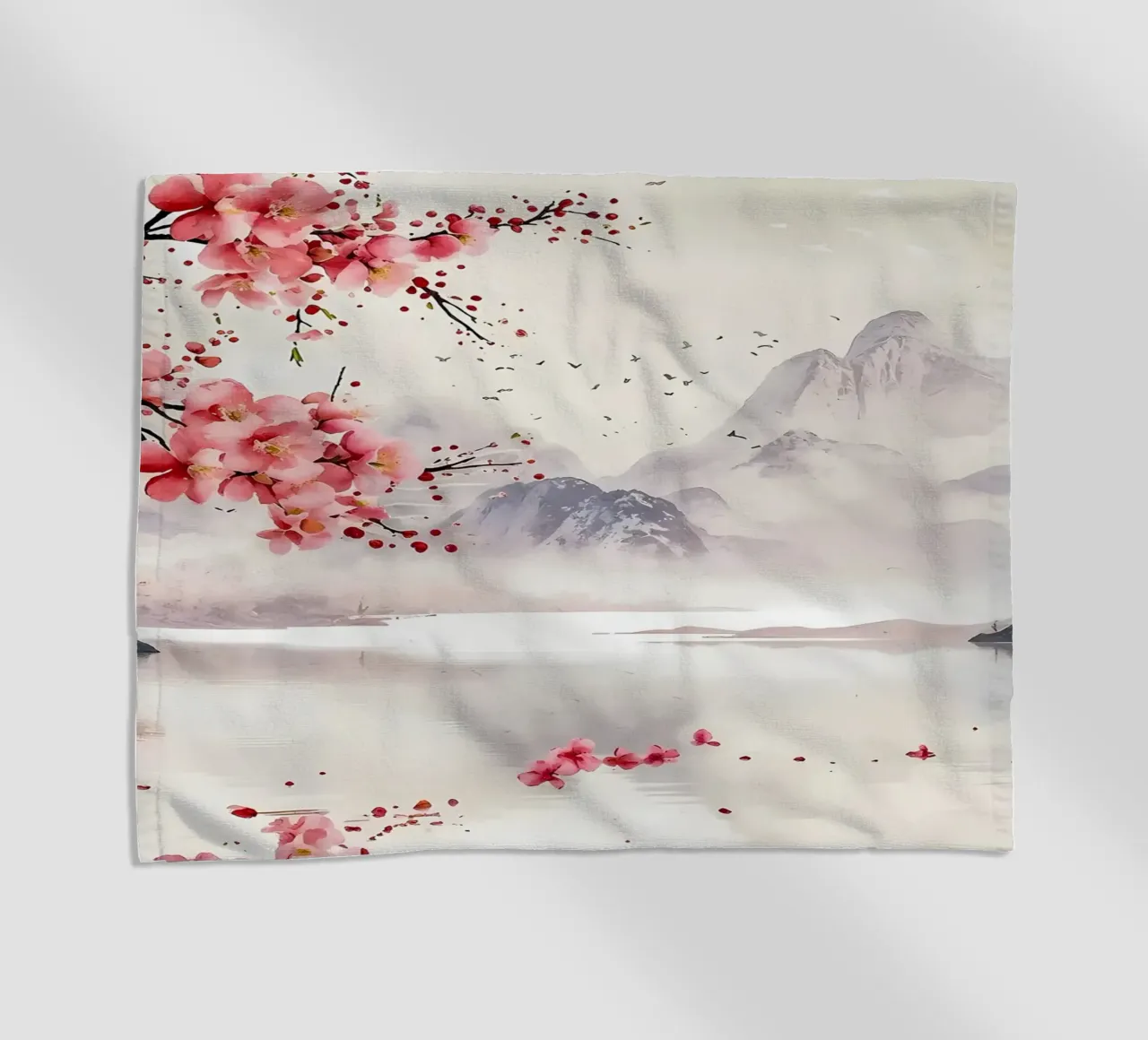 ciliegio in fiore in Giappone telo mare da Rebecca Clark Wyrick