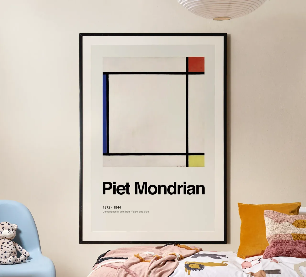 Mondrian - Composition III with Red, Yellow and Blue carta hahnemühle da ARTOTHEK