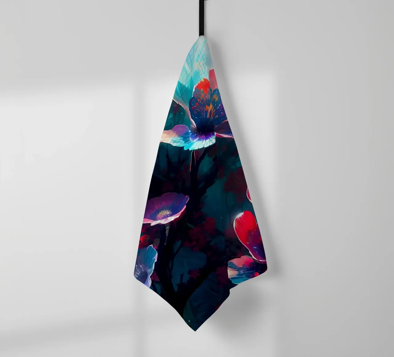 Fleur de prunier lumineuse torchon de Rebecca Clark Wyrick