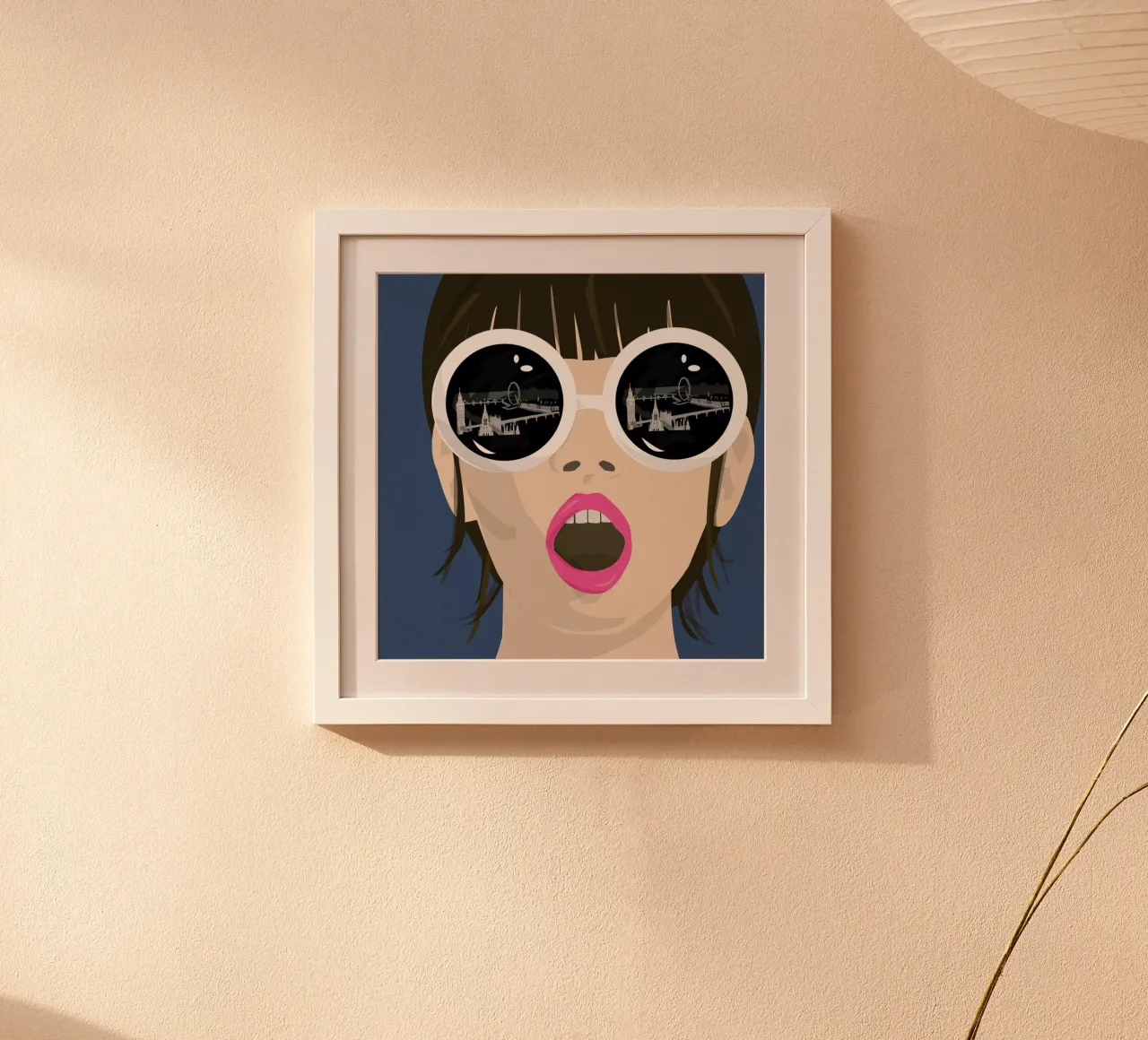 My eyes on London poster con telaio in alluminio da Ctoft