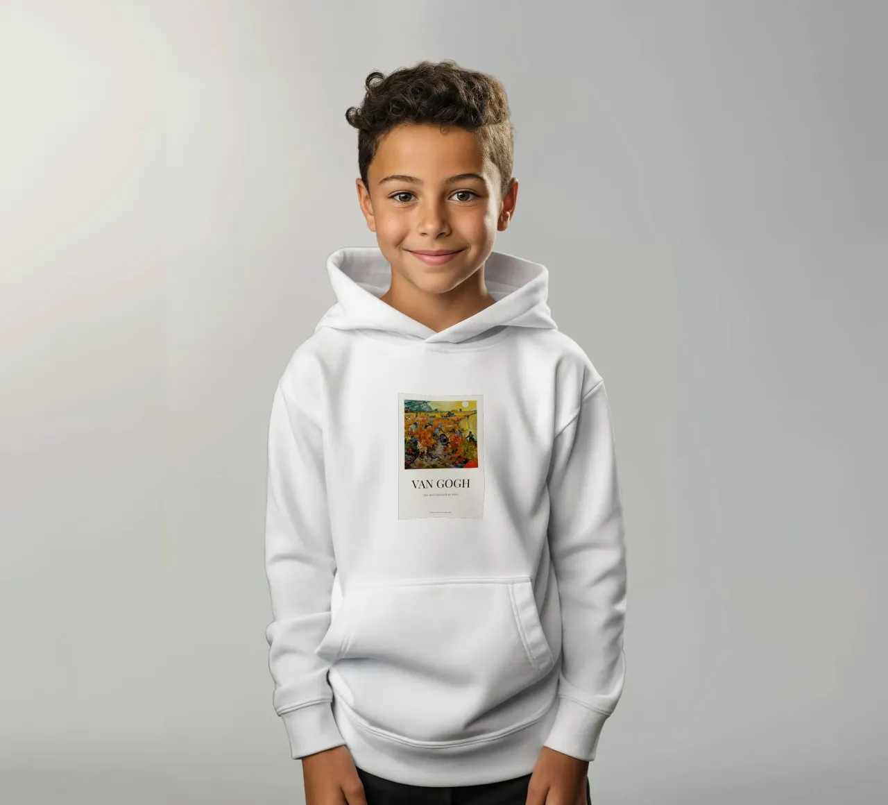 van Gogh - The Red Vineyard at Arles kids hoodie by ARTOTHEK