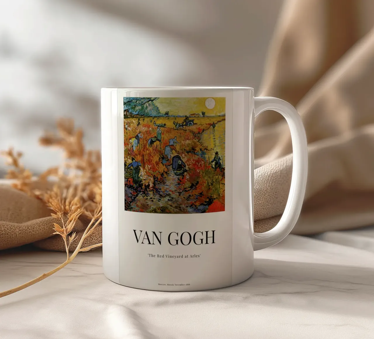 van Gogh - The Red Vineyard at Arles tazza in ceramica da ARTOTHEK