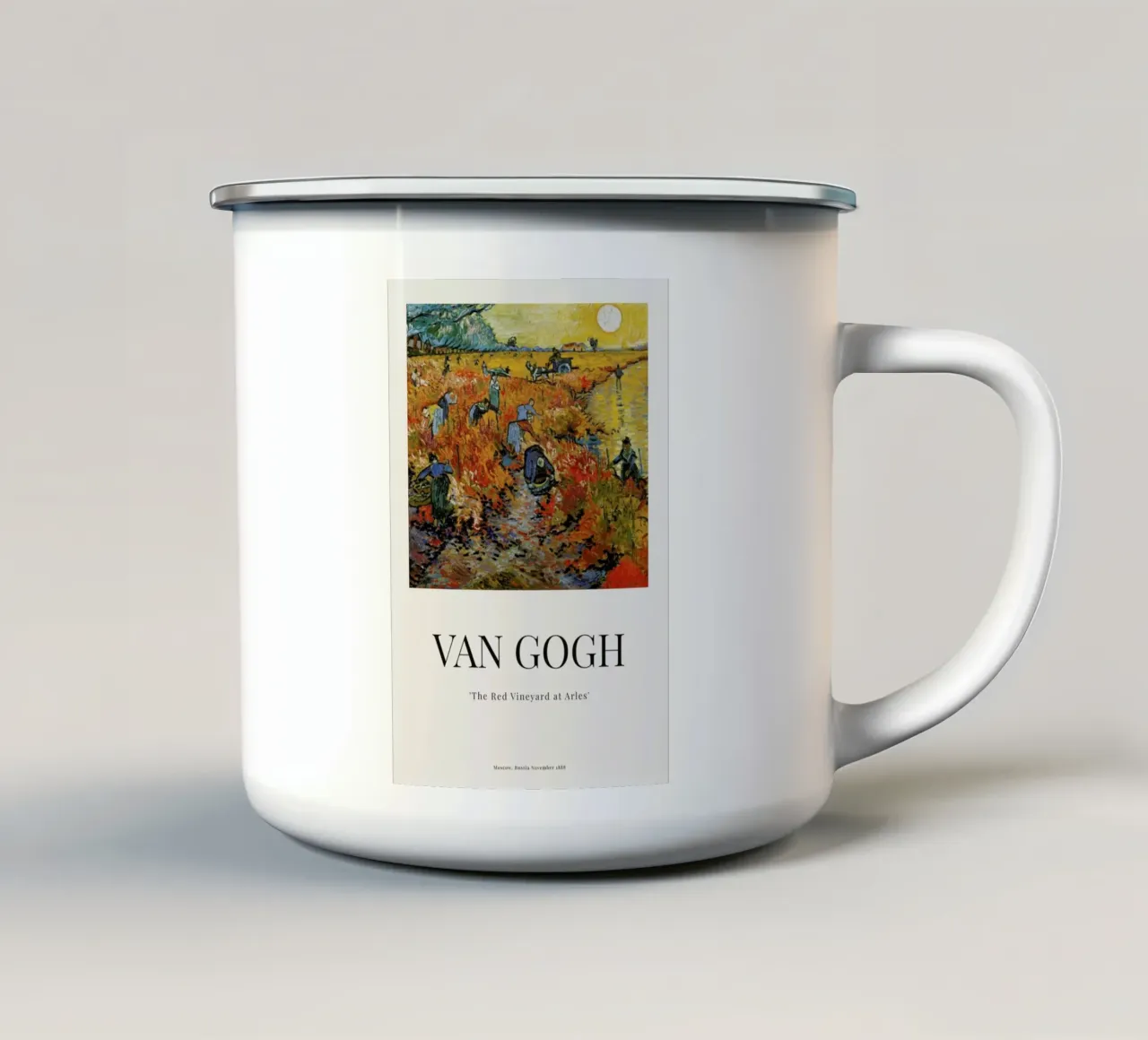 van Gogh - The Red Vineyard at Arles tazza in smalto da ARTOTHEK