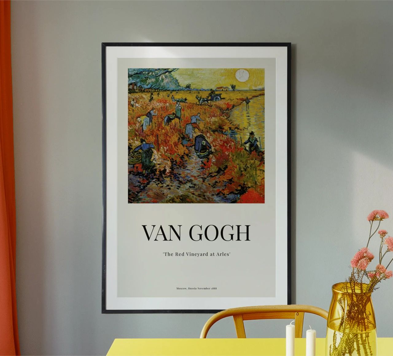 van Gogh - The Red Vineyard at Arles Poster von ARTOTHEK