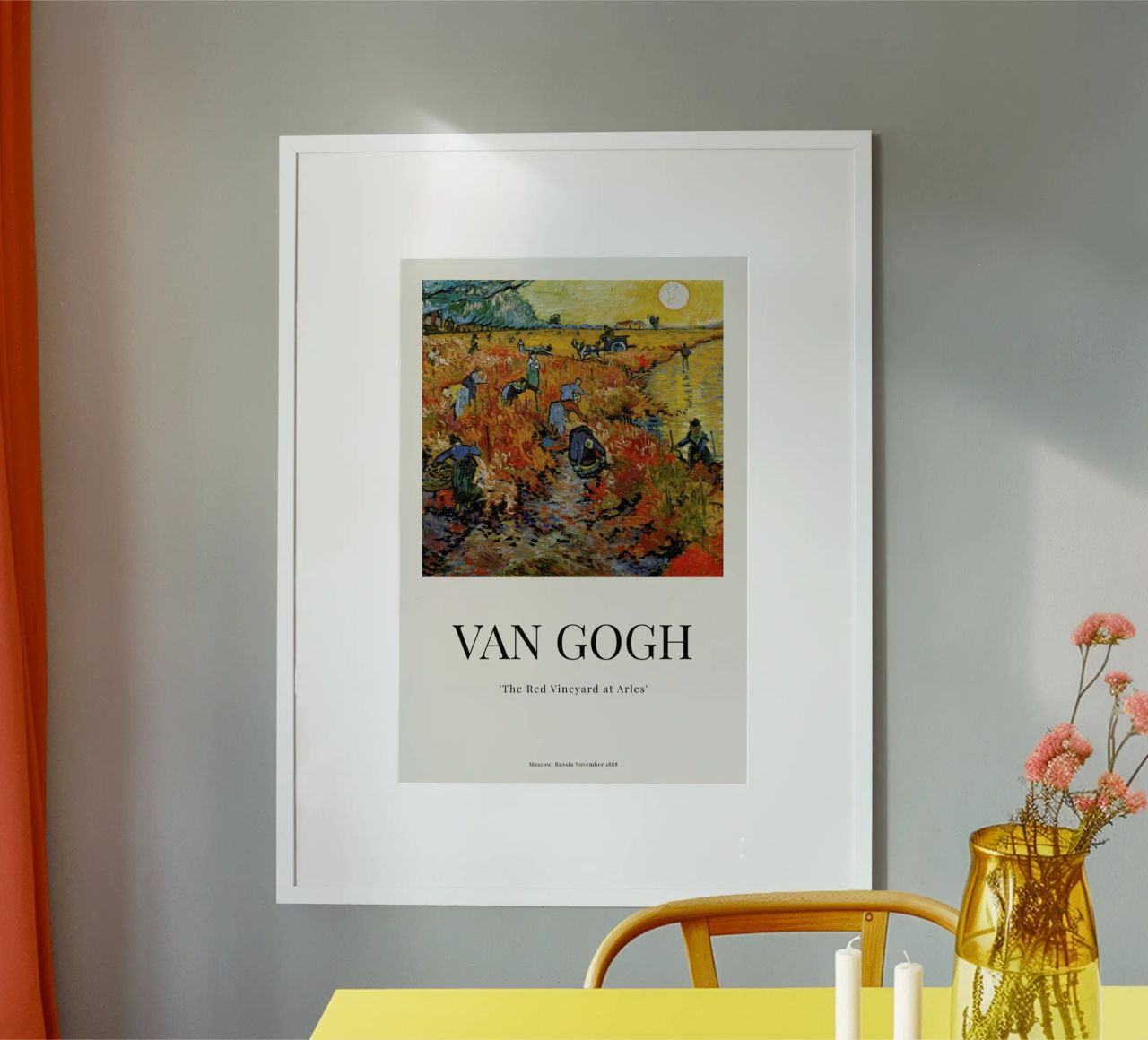 van Gogh - The Red Vineyard at Arles Poster von ARTOTHEK
