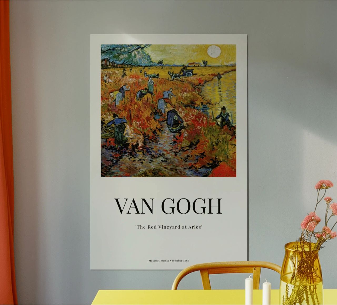 van Gogh - The Red Vineyard at Arles Poster von ARTOTHEK