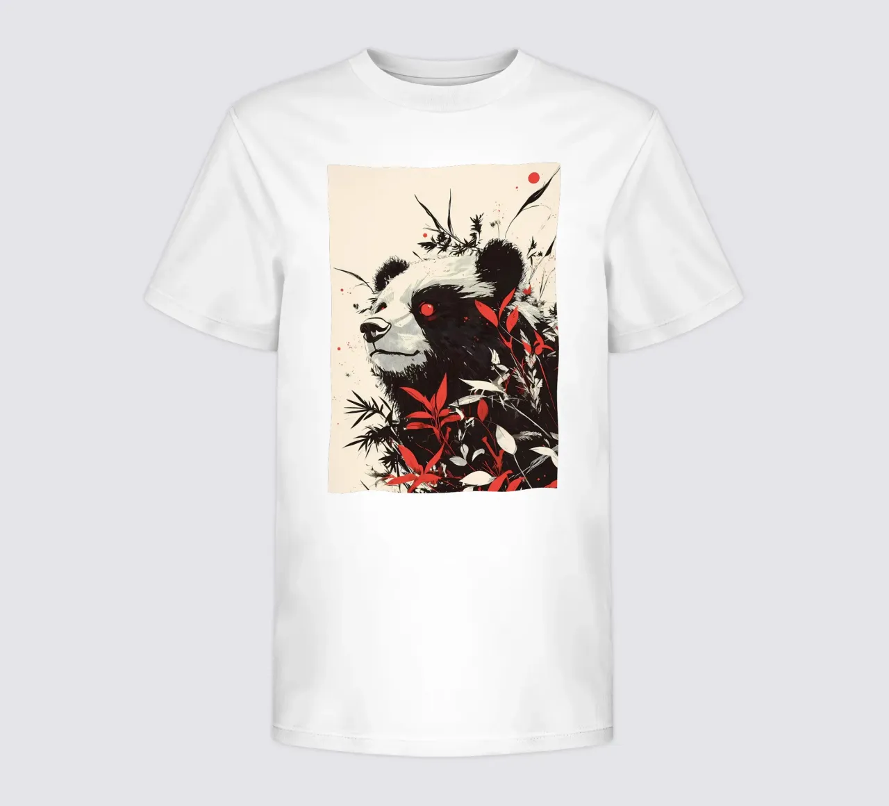 Panda Orso Occhi Rossi t-shirt bambini da James M Coyle