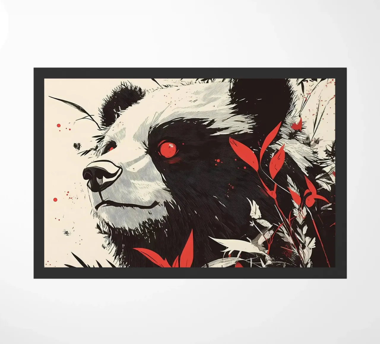 Panda Orso Occhi Rossi zerbino da James M Coyle