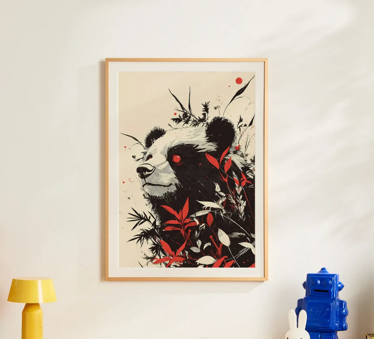 Panda Orso Occhi Rossi carta hahnemühle da James M Coyle