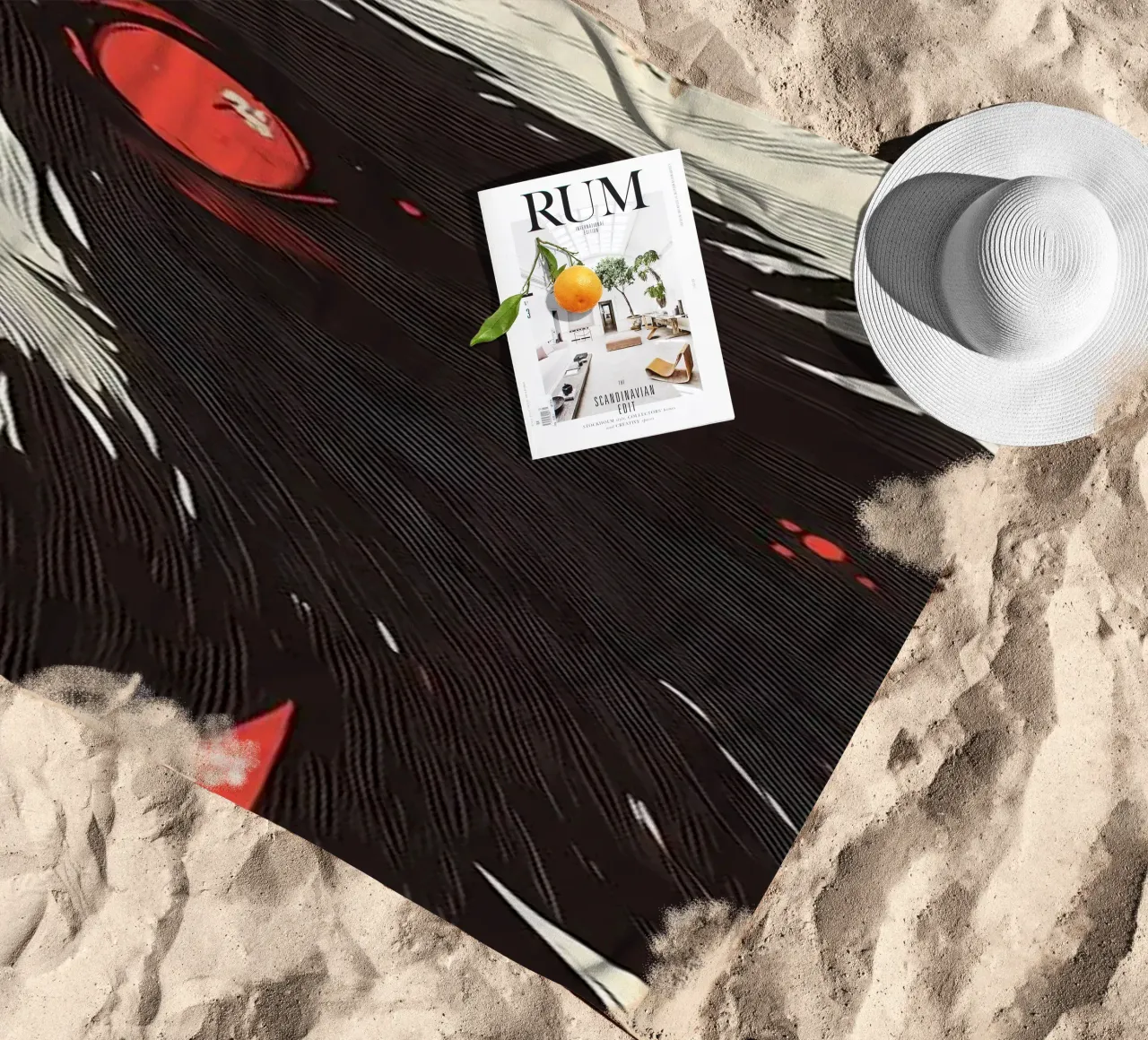 Panda Orso Occhi Rossi telo mare da James M Coyle
