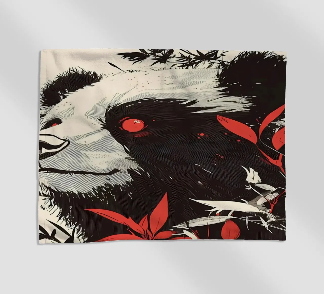 Panda Orso Occhi Rossi telo mare da James M Coyle