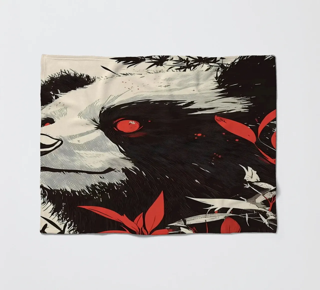 Panda Orso Occhi Rossi coperta in pile da James M Coyle