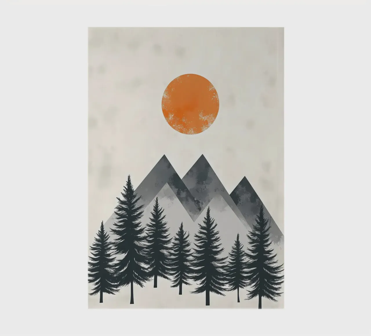 Mountainous Forest Sunset notebook by Albert S Jacob