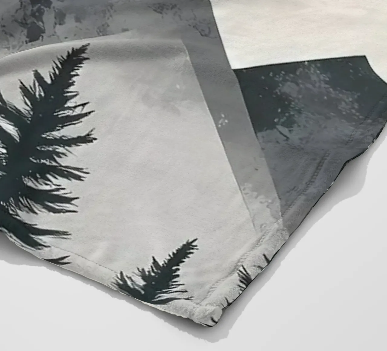 Mountainous Forest Sunset fleece blanket by Albert S Jacob