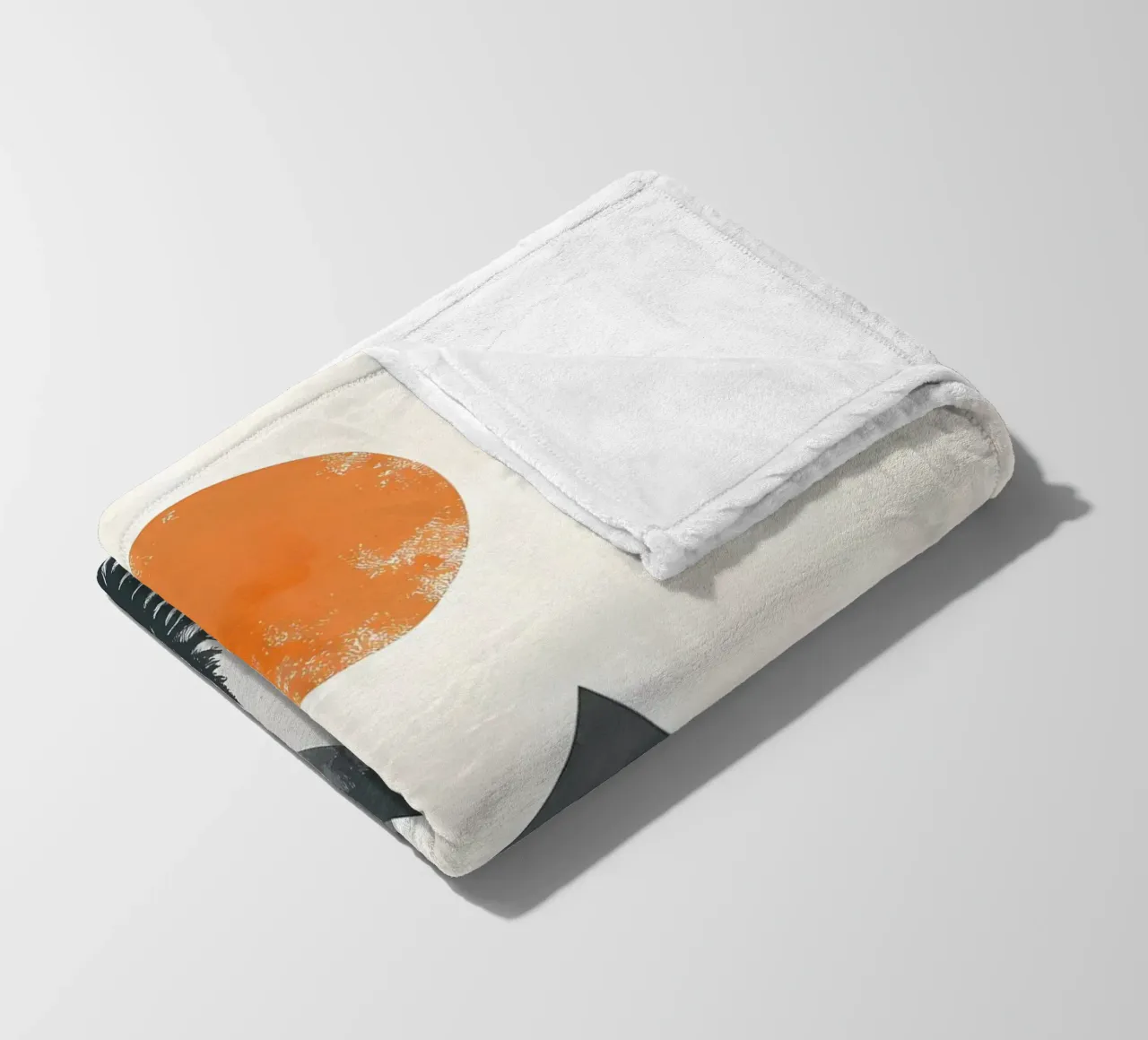 Mountainous Forest Sunset fleece blanket by Albert S Jacob