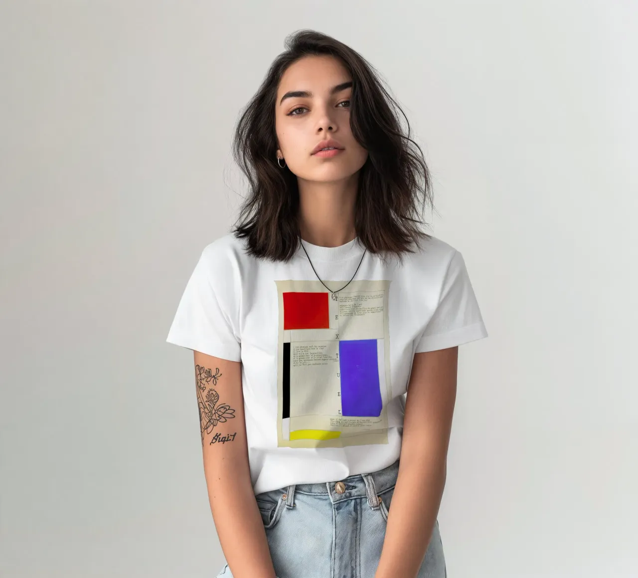 Mondrian - Textuel (Text by M.Seuphor) t-shirt da ARTOTHEK