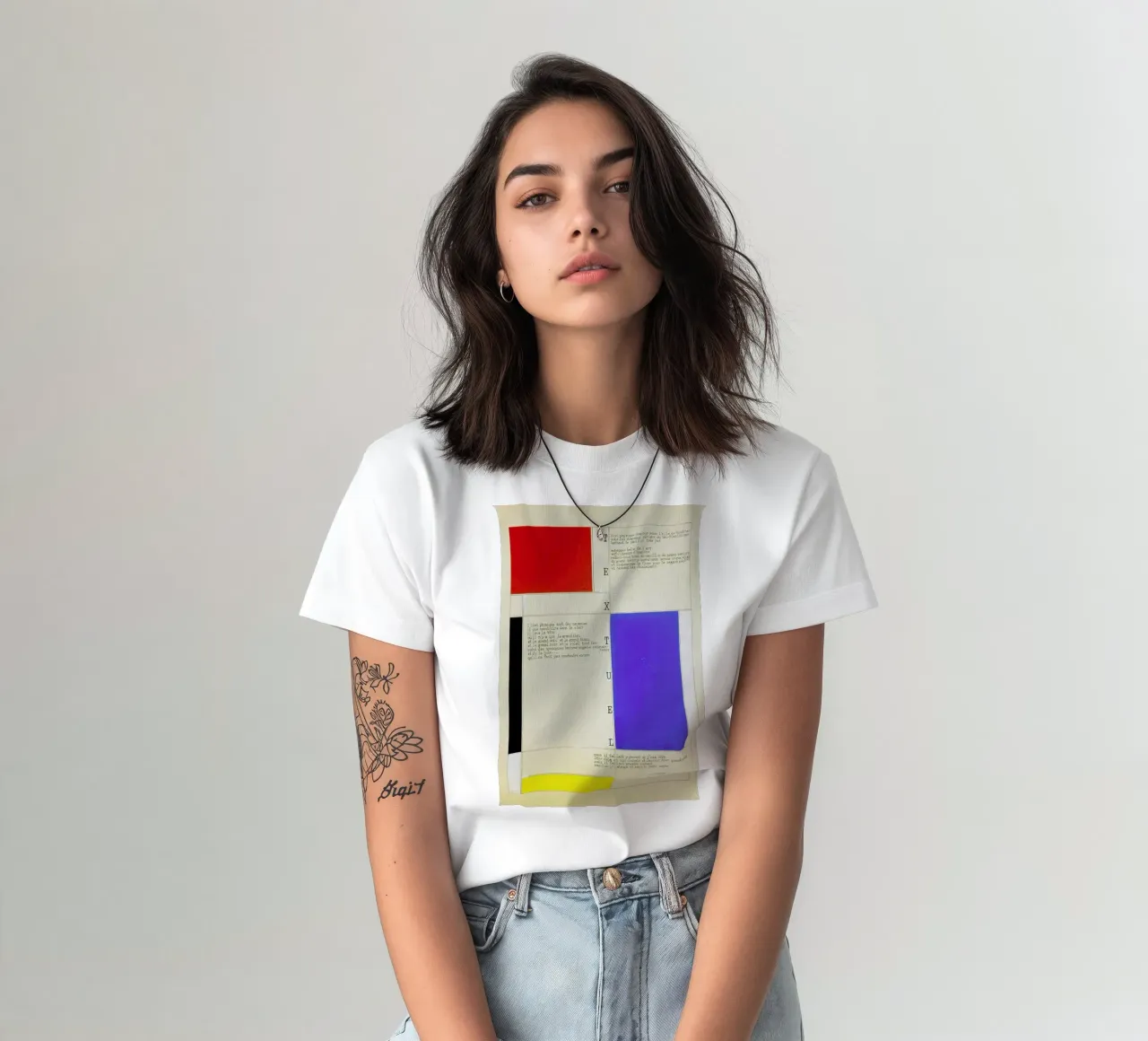 Mondrian - Textuel  (Text by M.Seuphor) camiseta de ARTOTHEK