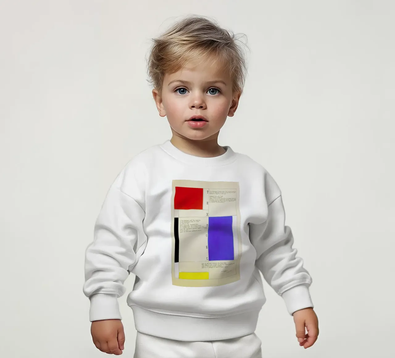 Mondrian - Textuel (Text by M.Seuphor) felpa neonato da ARTOTHEK