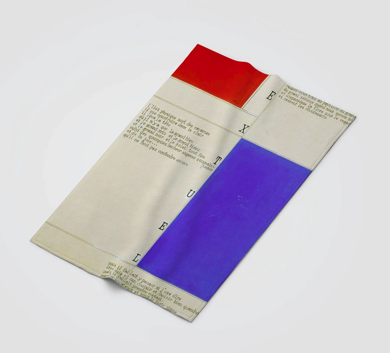 Mondrian - Textuel  (Text by M.Seuphor) coperta in pile da ARTOTHEK