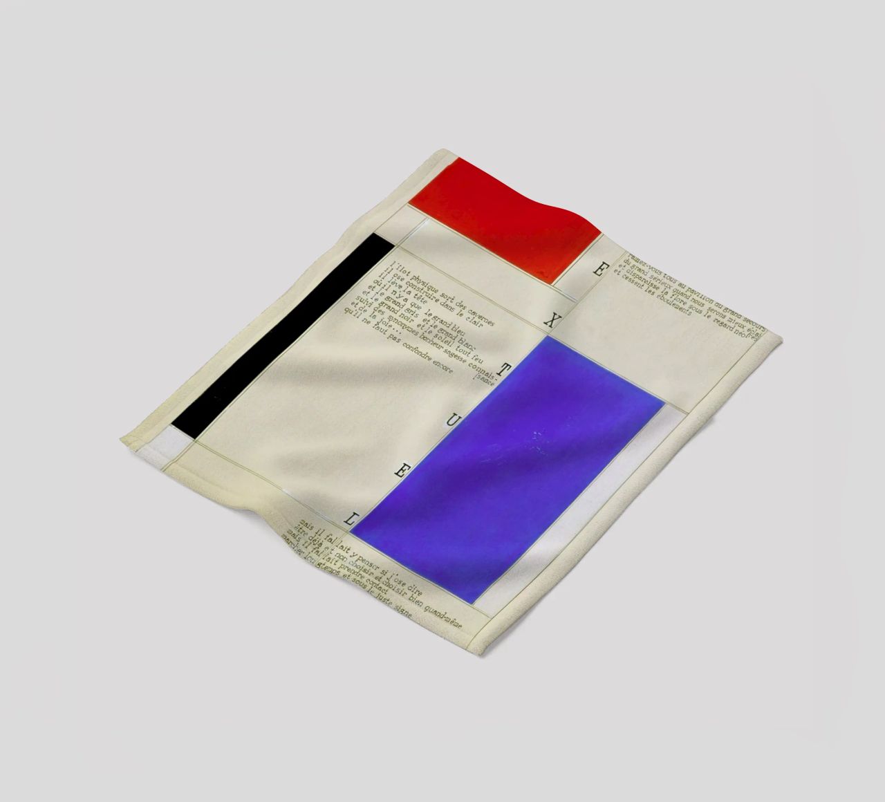 Mondrian - Textuel  (Text by M.Seuphor) coperta in pile da ARTOTHEK
