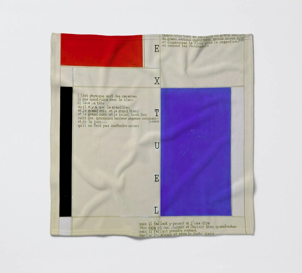 Mondrian - Textuel  (Text by M.Seuphor) coperta in pile da ARTOTHEK