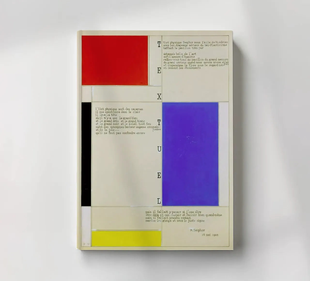 Mondrian - Textuel  (Text by M.Seuphor) notitieboek van ARTOTHEK