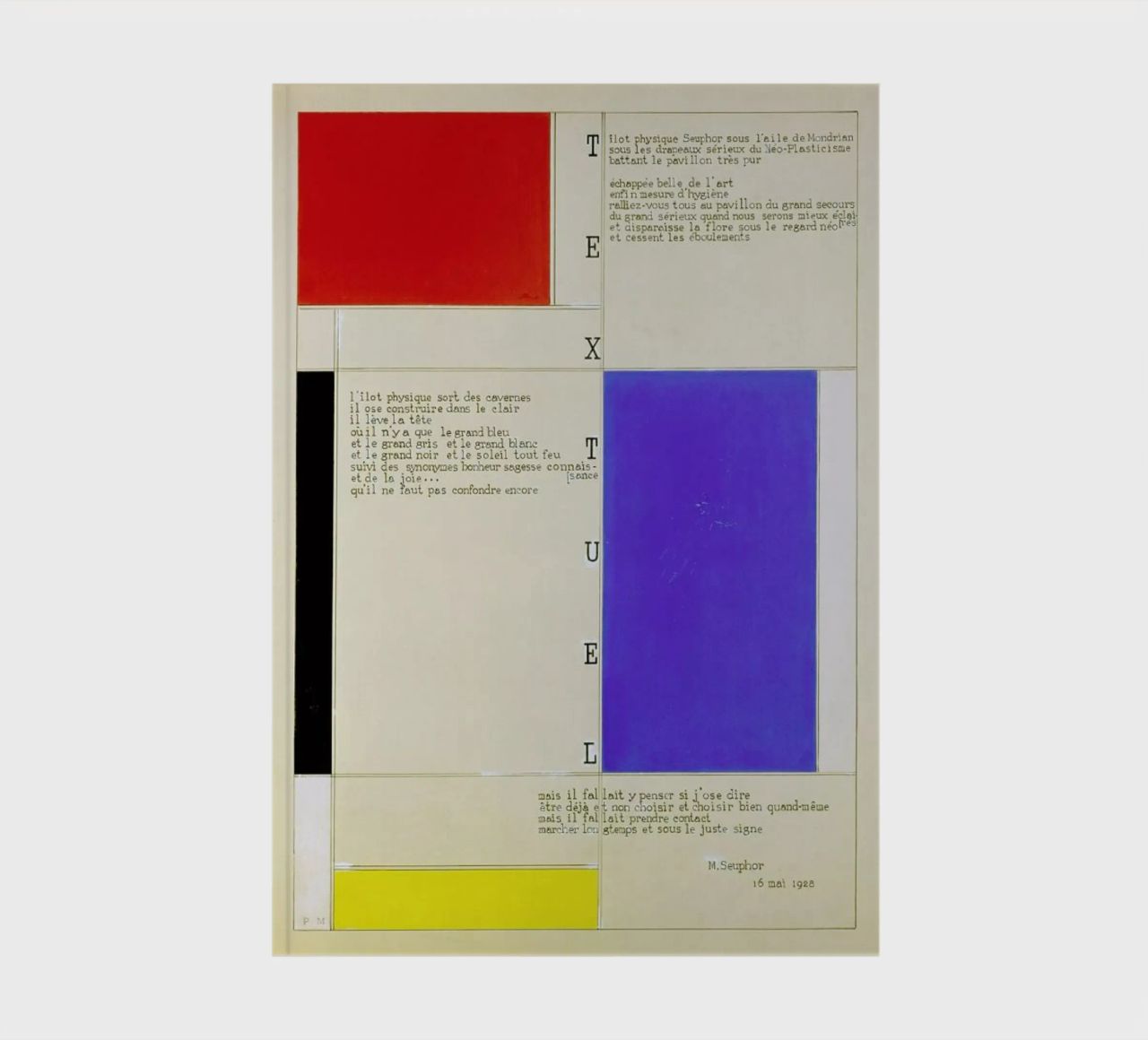 Mondrian - Textuel  (Text by M.Seuphor) carnet de notes de ARTOTHEK